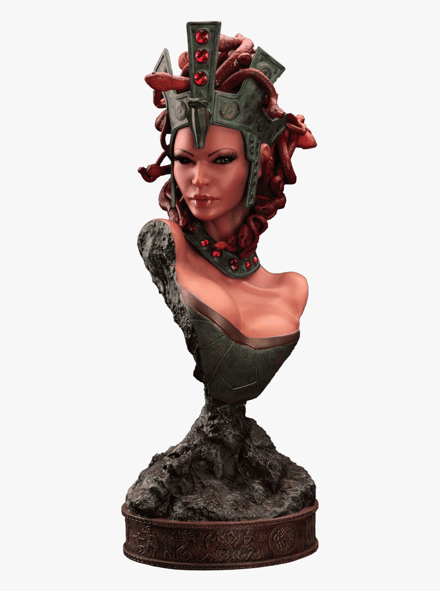 Hmo"s Medusa Statue Bust - Renaissance Of Medusa Statue, HD Png Download, Free Download