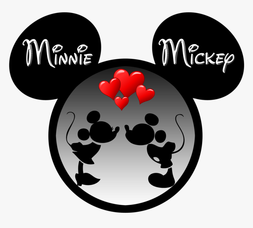 Minnie Mickey Silhouette Photo - Minnie And Mickey Vector, HD Png Download, Free Download
