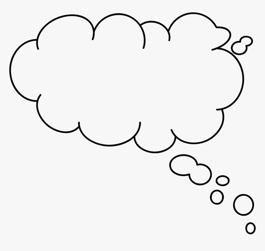Thought Bubble Png Hd - Transparent Background Thought Bubble Png, Png Download, Free Download