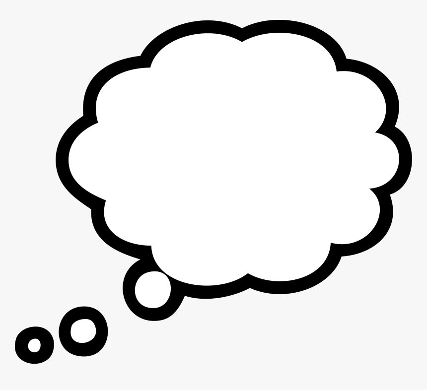 Mind Thought Idea - Thought Bubble Cartoon Png, Transparent Png, Free Download