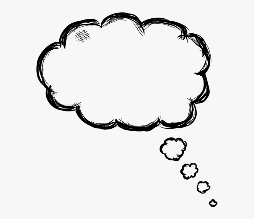 Transparent Idea Bubble Clipart - Thought Bubble Png Drawn, Png Download, Free Download