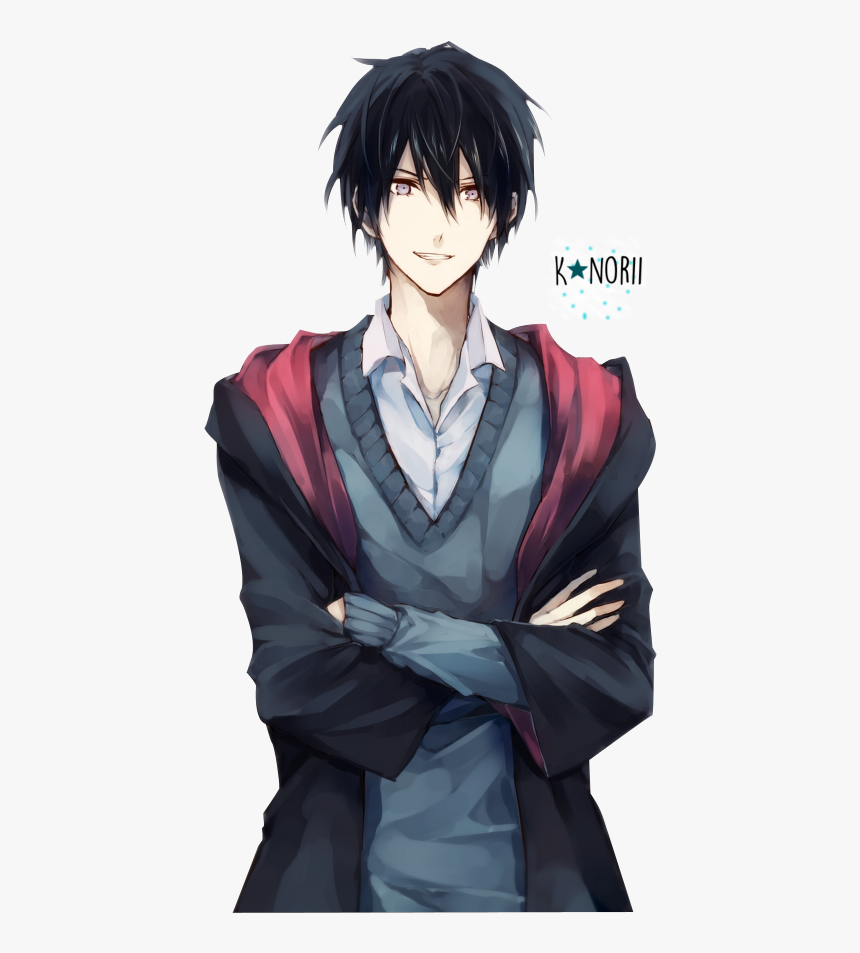 Anime Black Hair Male, HD Png Download, Free Download