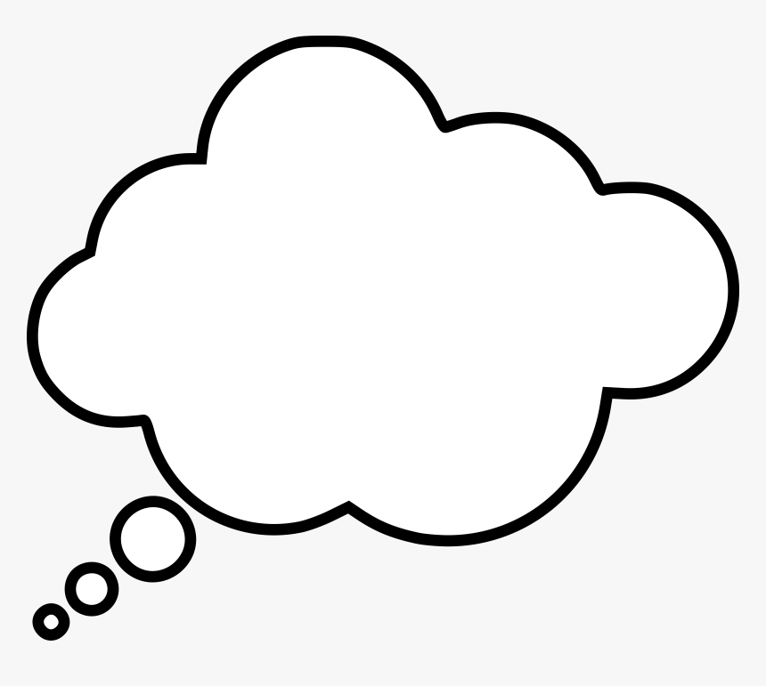 Cartoon Thought Bubble - Dream Bubble White Png, Transparent Png, Free Download