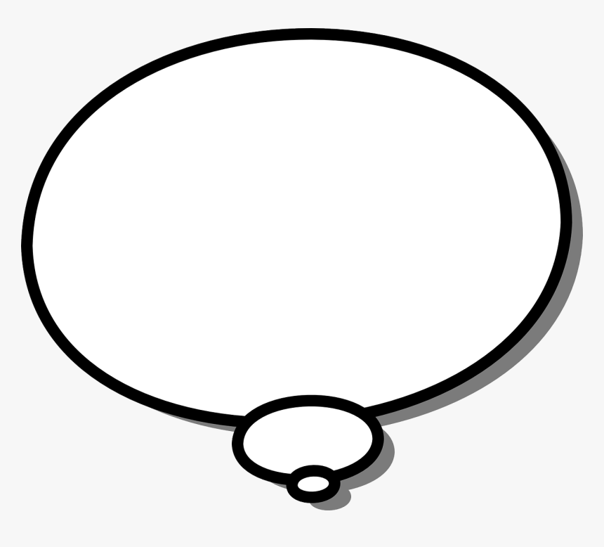 Speech Bubble Black Background, HD Png Download, Free Download