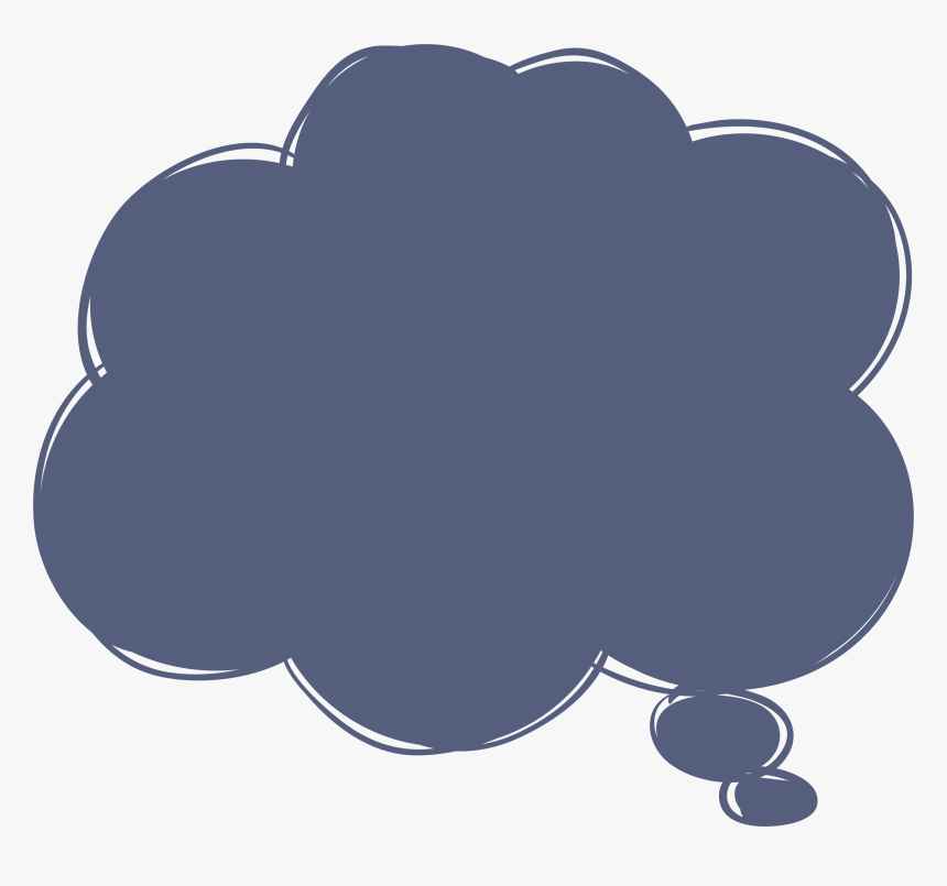 Thinking Cloud Png - Thought, Transparent Png, Free Download