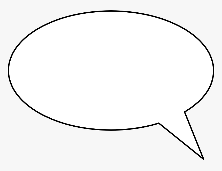 Thinking Cloud Png - Manga Text Bubble Blank, Transparent Png, Free Download