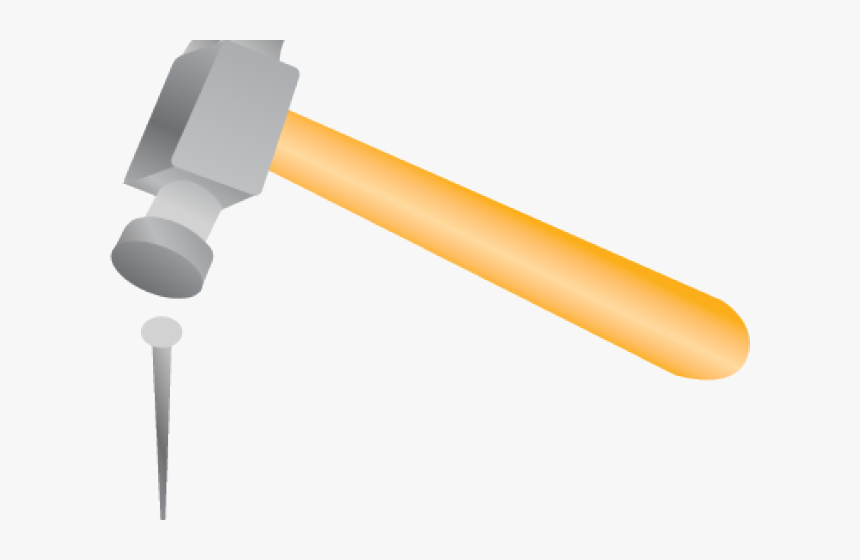 Nail Clipart Hammer Nail - Nail And Hammer Png, Transparent Png, Free Download