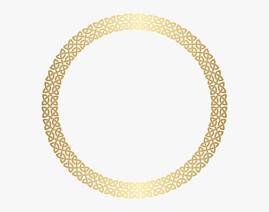 Transparent Textures Clipart - Golden Round Frame Png, Png Download, Free Download