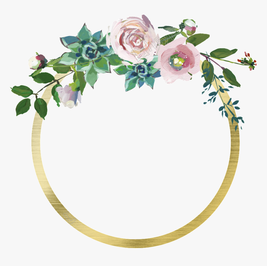 Hand Painted Circle Png Free Download - Transparent Flower Circle Png, Png Download, Free Download