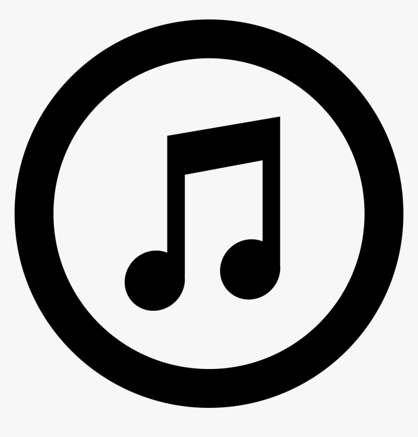Transparent Itunes Logo Png Transparent - Itunes Logo Png Black, Png Download, Free Download