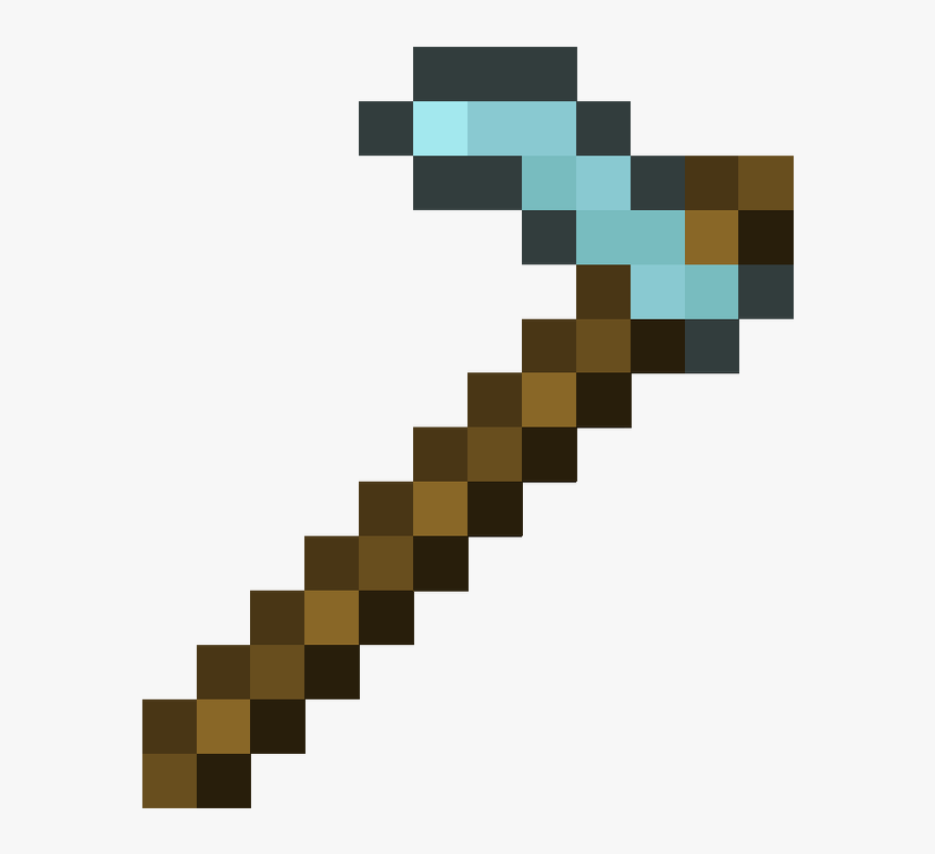 Transparent Minecraft Hoe Png - Minecraft Diamond Hoe Png, Png Download, Free Download