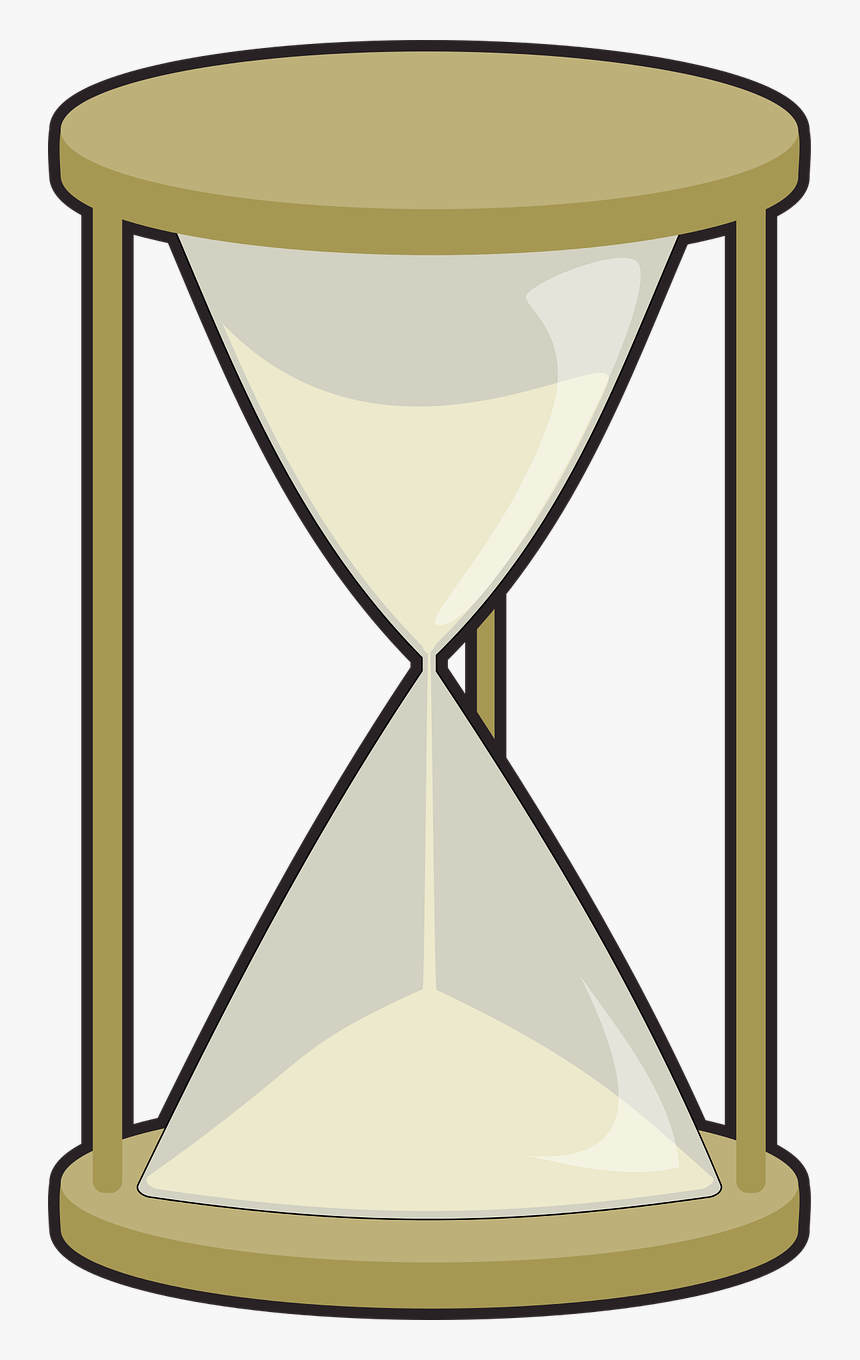 Glass Hourglass Sand Free Picture - Hour Glass Drawing Png, Transparent Png, Free Download