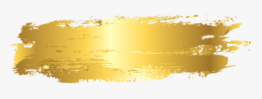 Gold Brush Stroke Png - Transparent Gold Brush Stroke Png, Png Download, Free Download
