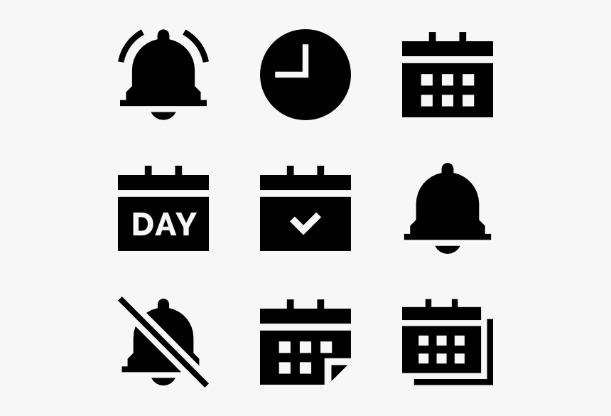 Solid Time And Date Elements - Date Time Venue Icon, HD Png Download, Free Download