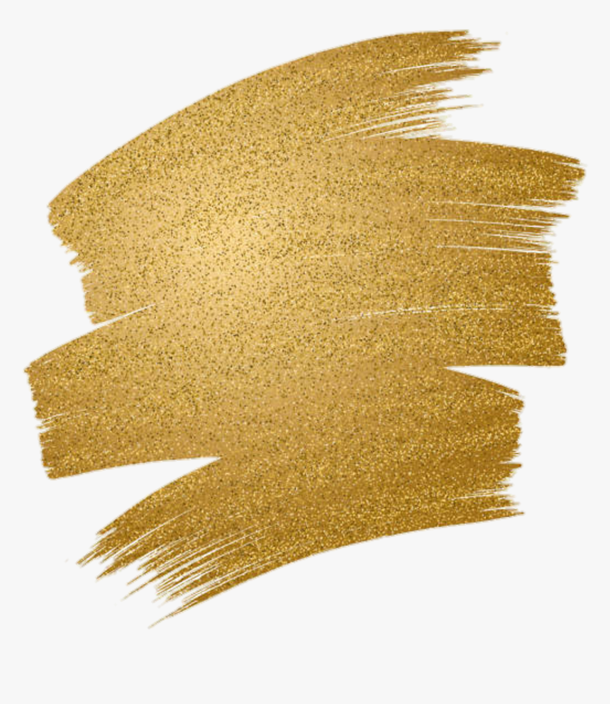 Gold Ink Brush Stroke , Png Download - Gold Brush Stroke Png, Transparent Png, Free Download
