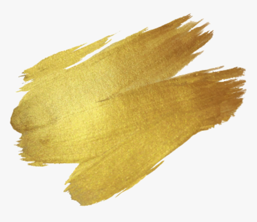 Brush Paint Gold Drawing - Ombre Paint Brush Strokes, HD Png Download, Free Download
