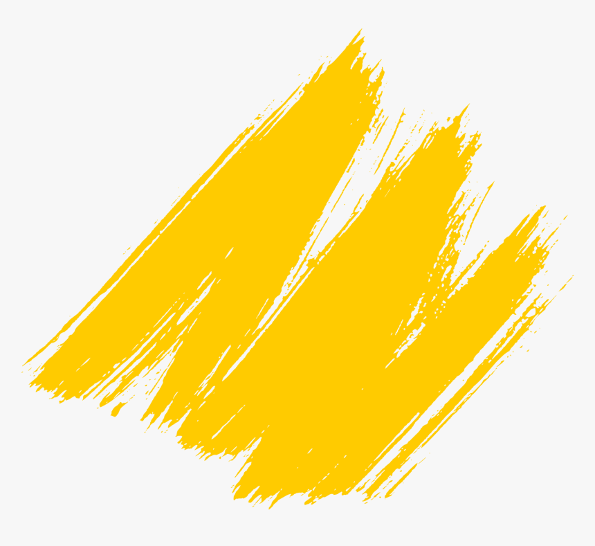 Yellow Brush Stroke Style - Paint Brush Png Transparent, Png Download, Free Download