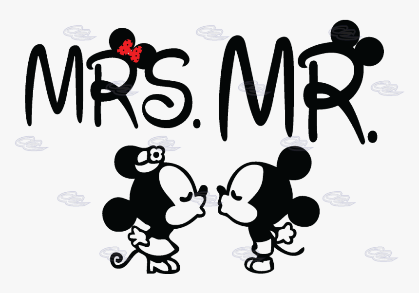 Mr Mrs Disney Logo Png - Mr Mrs Mickey Minnie, Transparent Png, Free Download