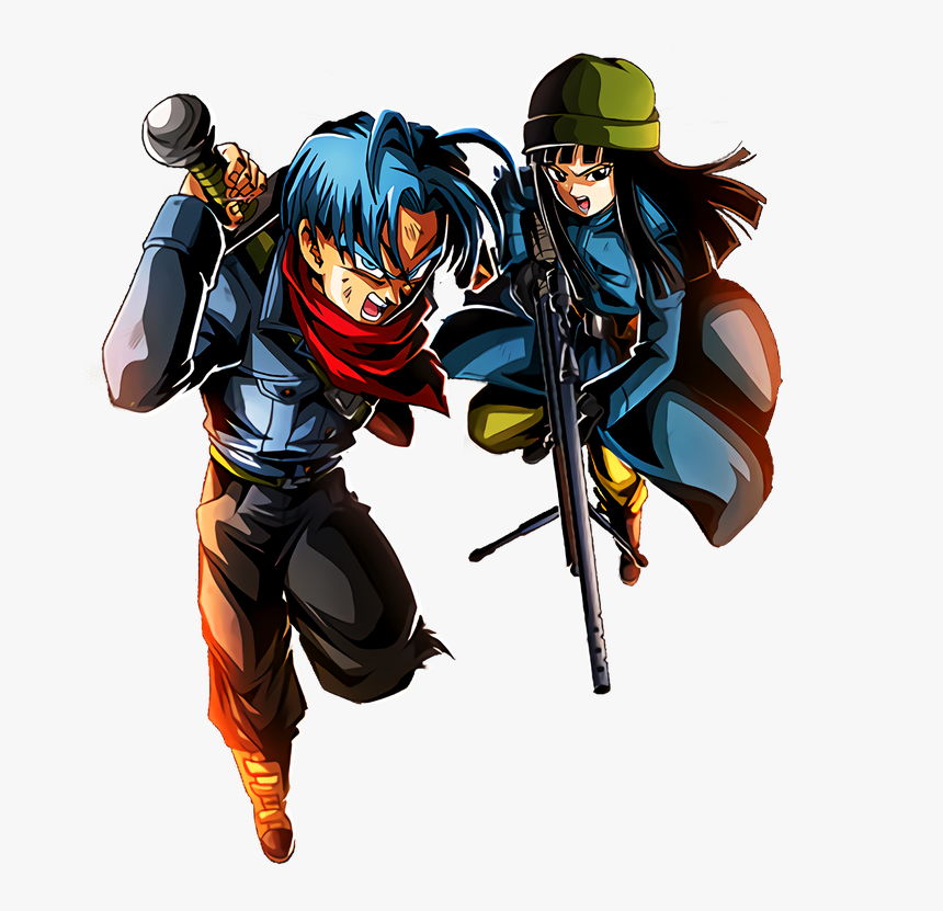 Dokkan Battle Lr Trunks And Mai, HD Png Download - kindpng.