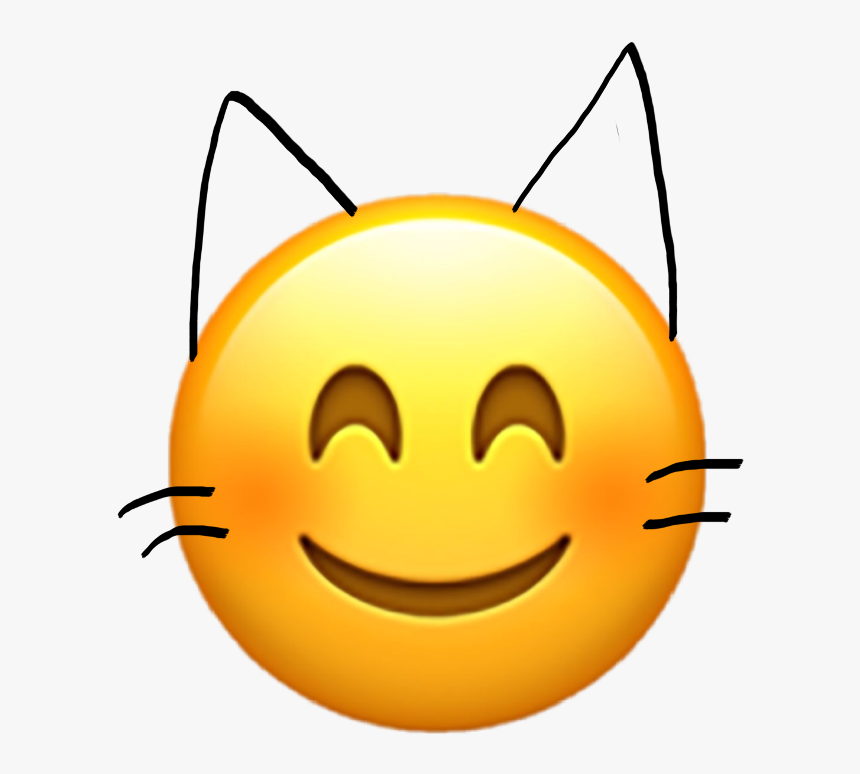 #cat #emoji #sticker #cute #kawaii #uwu #funny #wholesome - Smiley, HD Png Download, Free Download