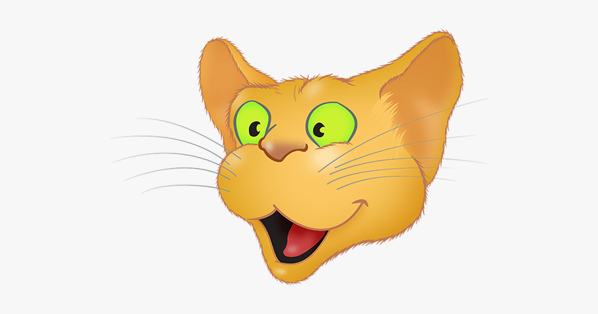 Golden Cat Emoji Messages Sticker-2 - Cat Yawns, HD Png Download, Free Download