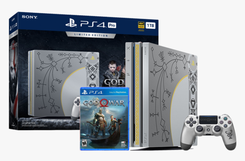 Playstation 4 Pro 1tb God Of War Bundle"
				 Title="playstation - Playstation 4 Pro God Of War Edition, HD Png Download, Free Download