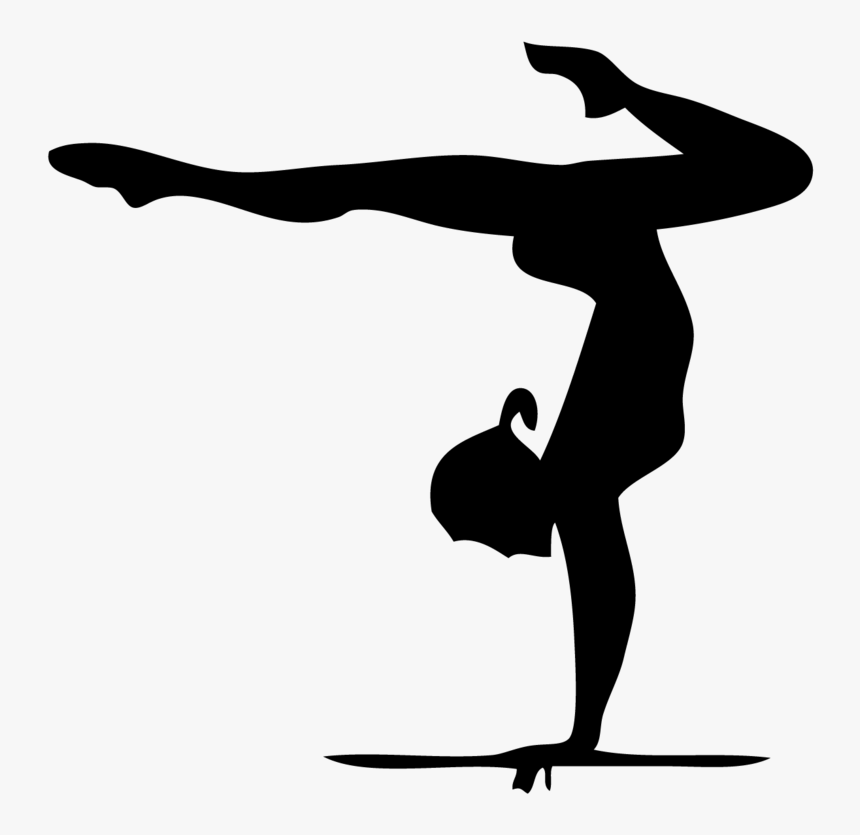 Artistic Gymnastics Silhouette Rhythmic Gymnastics - Handstand Gymnast Clip Art, HD Png Download, Free Download