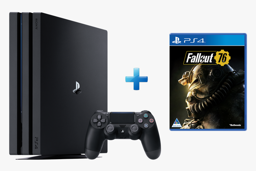 Playstation4 Pro 1tb And Fallout - Fallout 76 Ps4 Pro, HD Png Download, Free Download