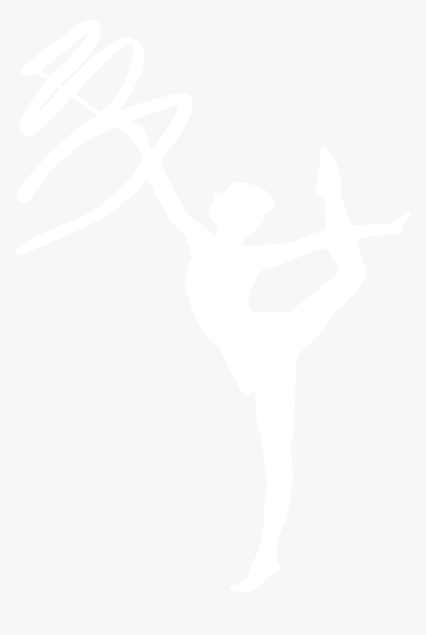 Rhythmic Gymnastics Png White , Png Download - Rhythmic Gymnastics Black N White, Transparent Png, Free Download