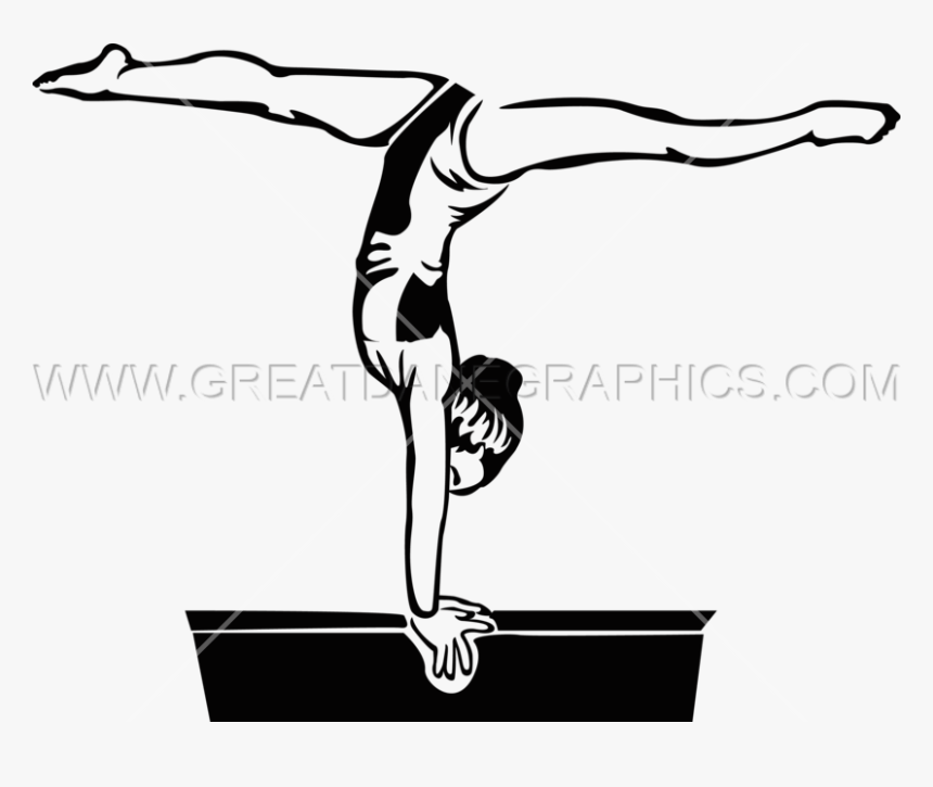 Gymnast Vector Cut Out - Illustration, HD Png Download, Free Download