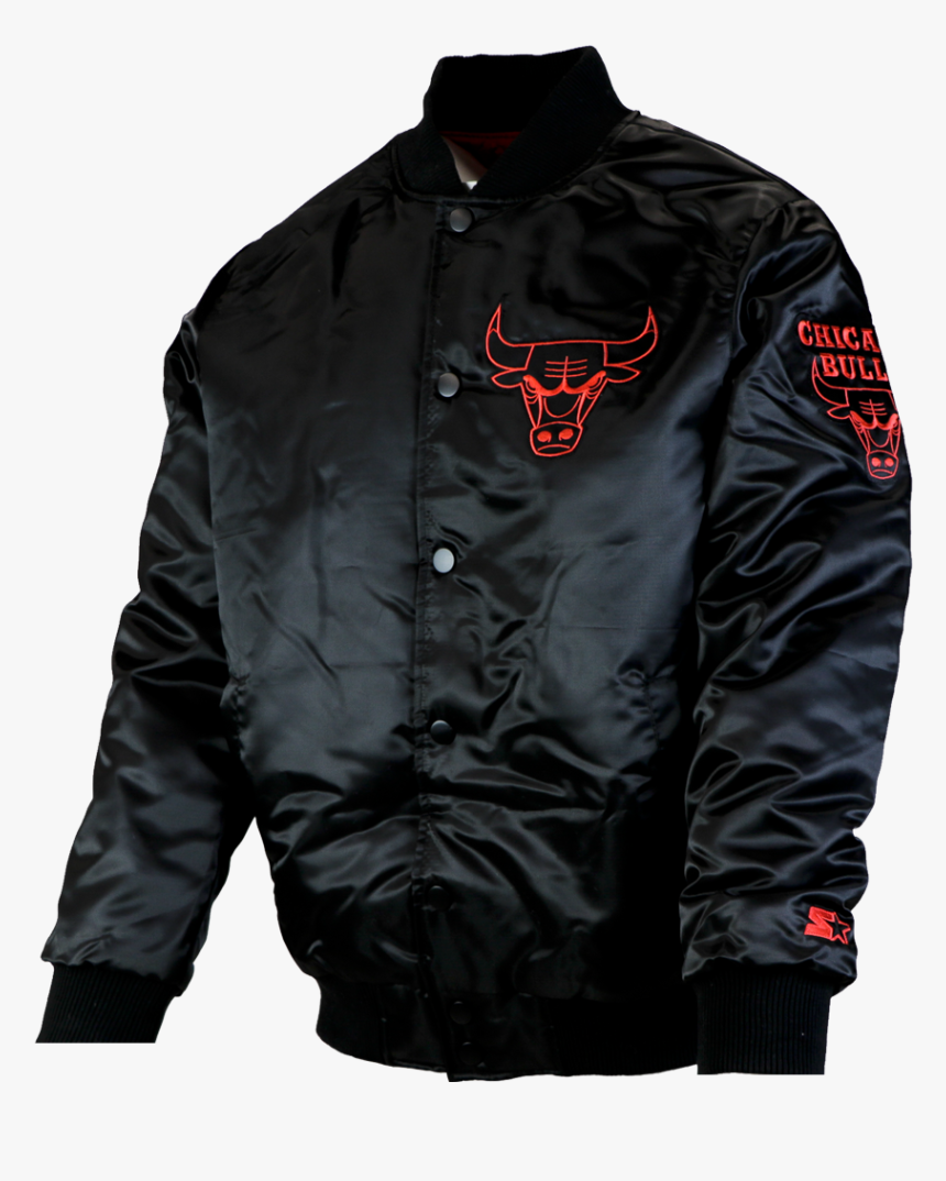 Chicago Bulls Starter Jacket "all Star Weekend - Leather Jacket, HD Png Download, Free Download