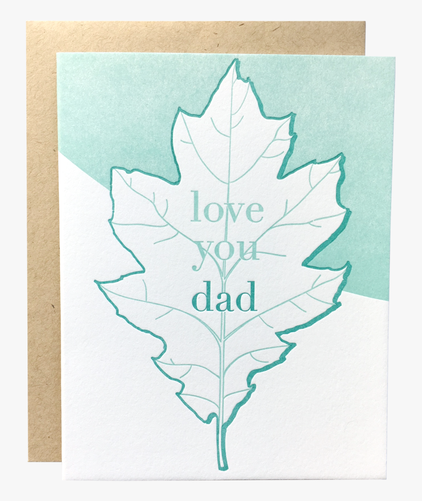 Oak Leaf Dad Card - Motif, HD Png Download, Free Download