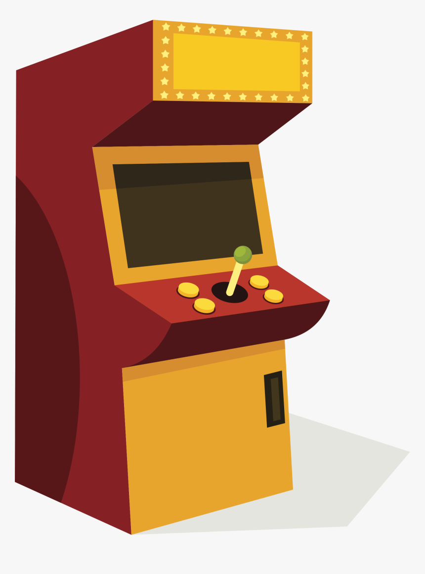 Joystick Clipart Arcade - Arcade Machine Clipart, HD Png Download, Free Download