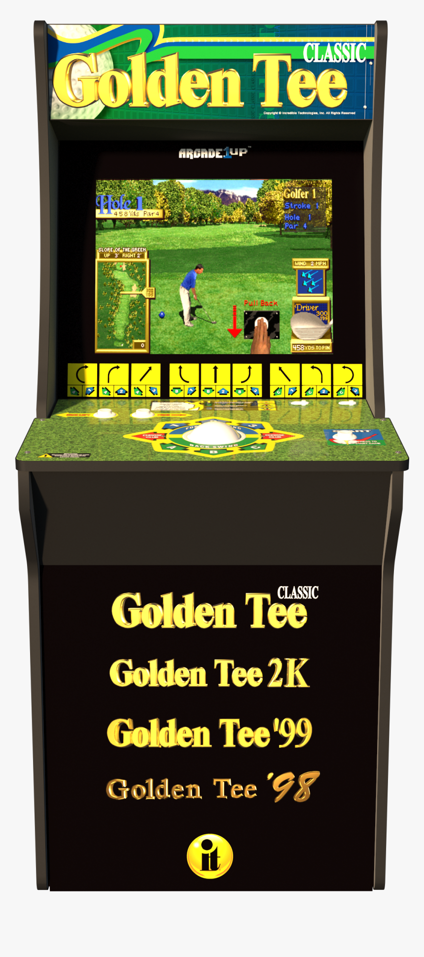 Golden Tee Arcade 1up, HD Png Download, Free Download