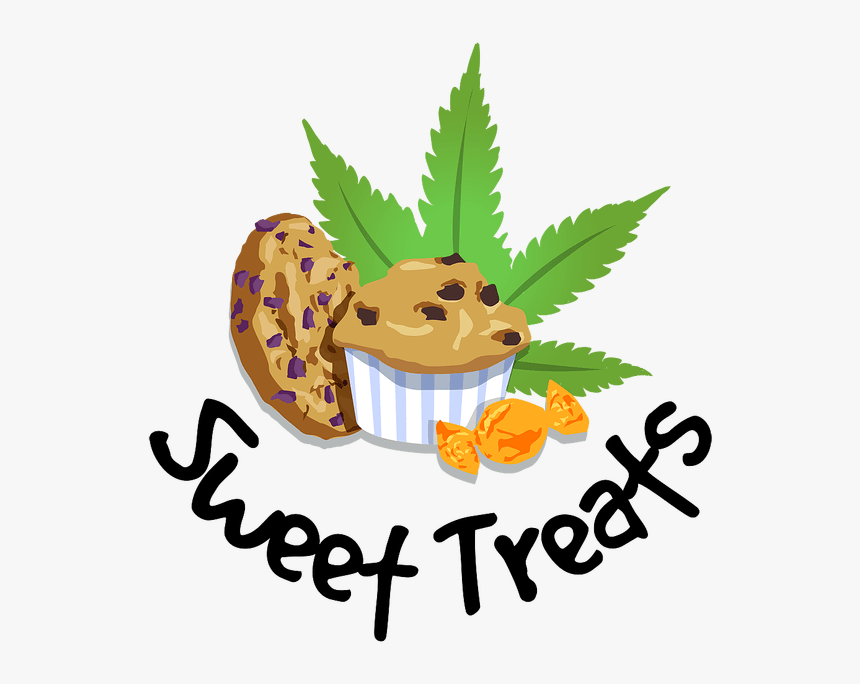 Desserts Clipart Brownie - Marijuana Edibles Cartoon, HD Png Download, Free Download