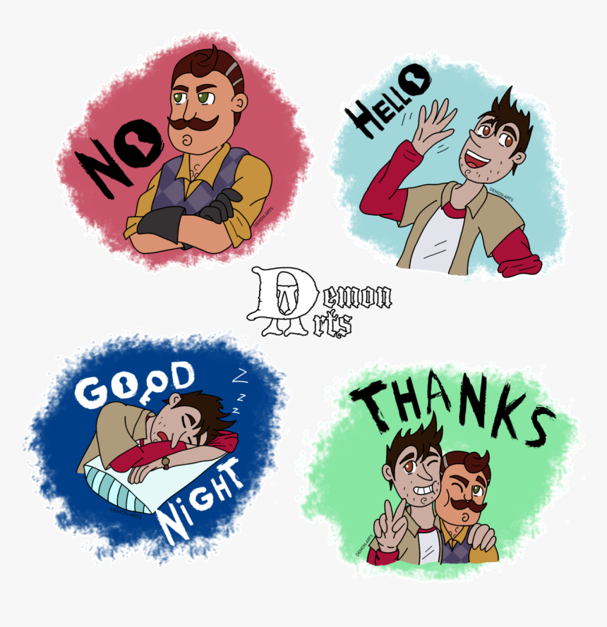 Hello Neighbor- Entry For Amino Hello Sticker Contest
free - Hello Neighbor Nicky Roth, HD Png Download, Free Download