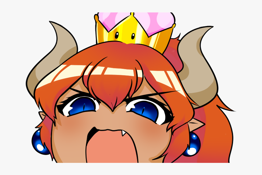 Angry Gay Noises Meme - Bowsette Face, HD Png Download, Free Download