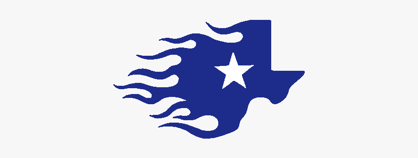 Blue Texas Star Flame Reverse 4 X 2 1/2 - Emblem, HD Png Download, Free Download