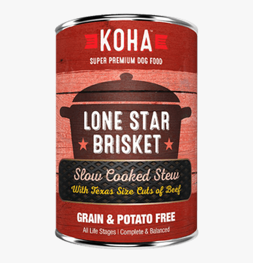 Lone Star Brisket Slow Cooked Stew Wet Dog Food - Koha Canned Dog Food, HD Png Download, Free Download