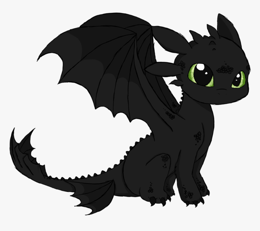 Toothless Png Background - Toothless Dragon Drawing, Transparent Png, Free Download