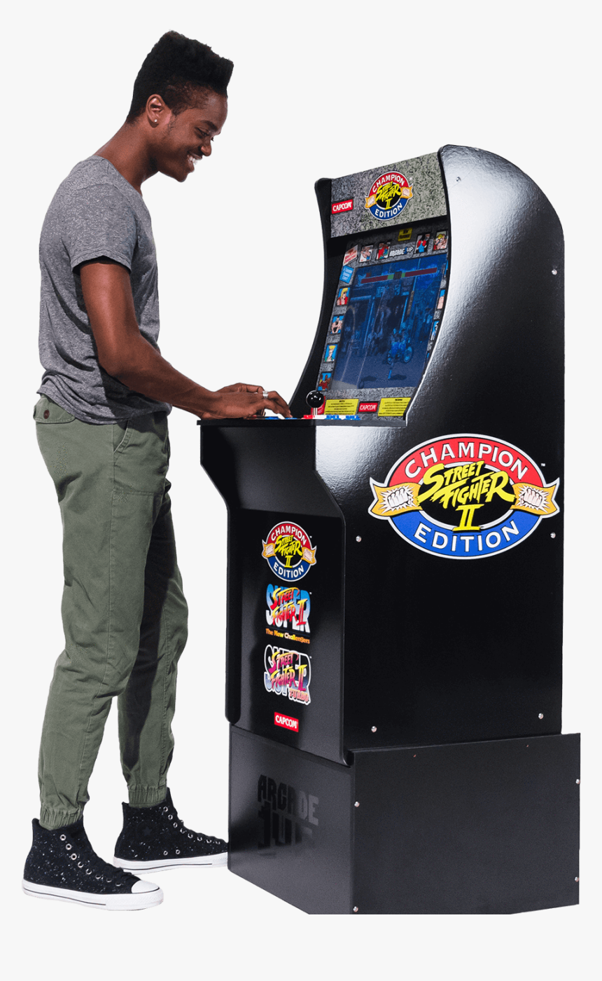 Street Fighter Arcade Cabinet"
 Class="lazyload Lazyload - Street Fighter 2 Arcade Machine Arcade1up 4ft, HD Png Download, Free Download