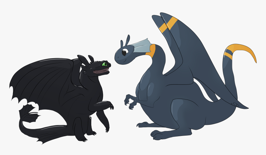 Toothless And Masotan - Illustration, HD Png Download, Free Download