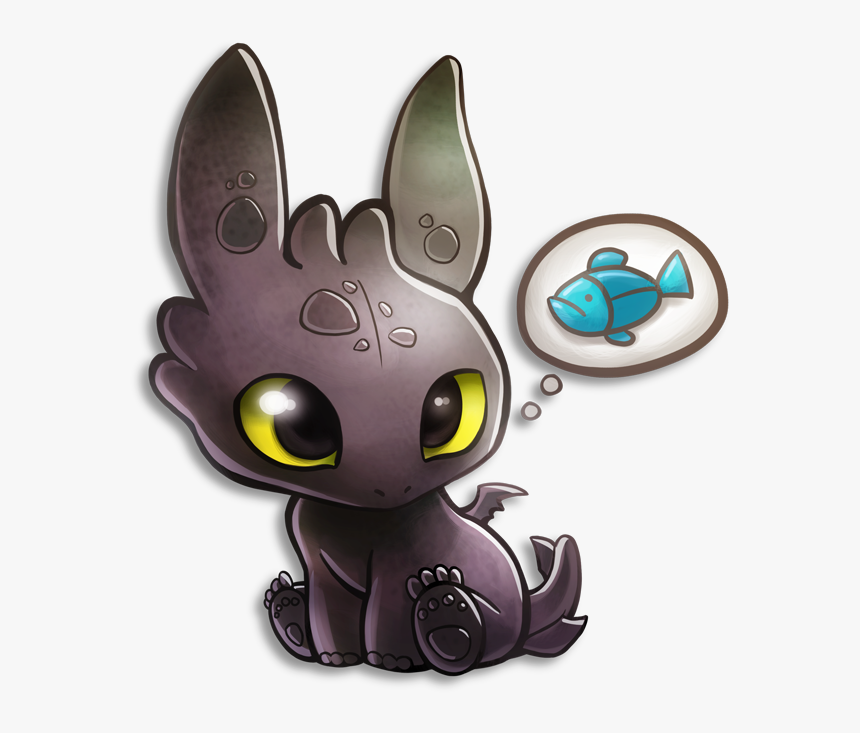 Tiny Toothless - Cute How To Train Your Dragon, HD Png Download, Free Download