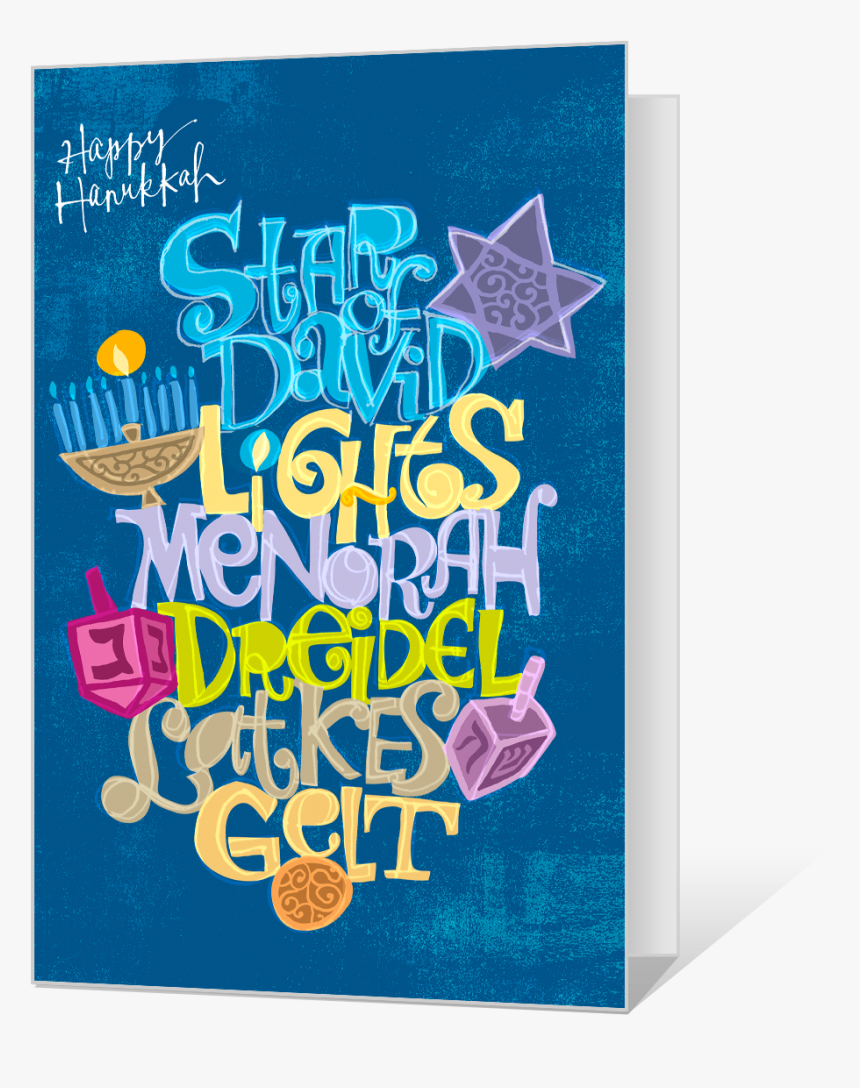 Bright And Happy Hanukkah - Graphic Design, HD Png Download, Free Download