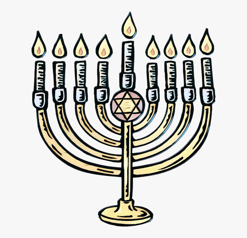 Clip Art Menorah Hanukkah Portable Network Graphics - Hanukkah, HD Png Download, Free Download