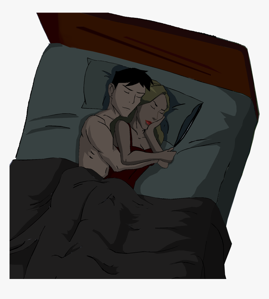 Superboy And Black Canary In Bed - Black Canary And Superboy, HD Png Download, Free Download