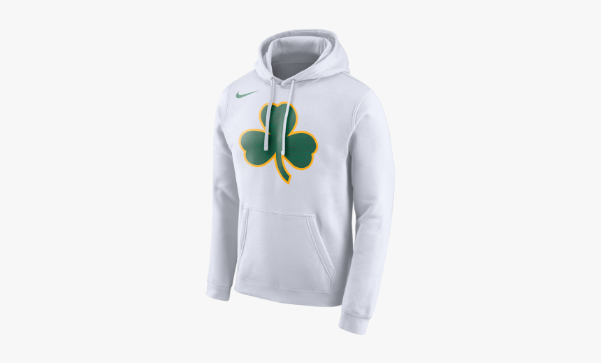 White Boston Celtics Hoodie, HD Png Download, Free Download