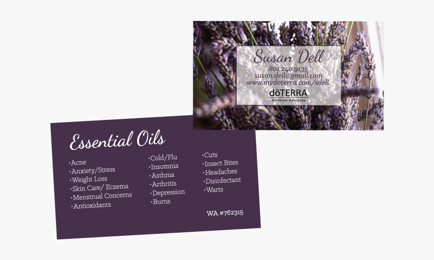 Business Card Ideas Essential Oils, HD Png Download, Free Download