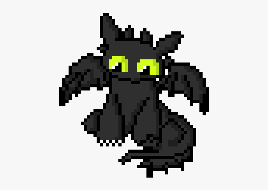 Toothless Pixel Art, HD Png Download, Free Download