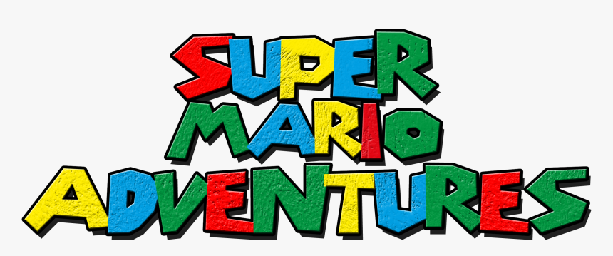 Super Mario Logo Png Pic - Super Mario Adventures Logo, Transparent Png, Free Download
